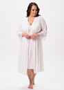 2519/1 Жіночий халат з віскози великого розміру Shato екрю