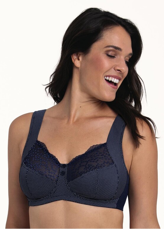 5882 Бюстгальтер-минимайзер без косточек для большой груди Orely Anita Морской синий