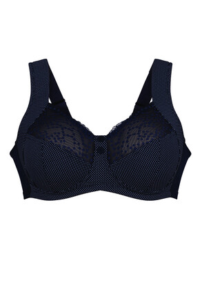 5882 Бюстгальтер-минимайзер без косточек для большой груди Orely Anita Морской синий