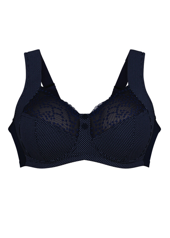 5882 Бюстгальтер-минимайзер без косточек для большой груди Orely Anita Морской синий