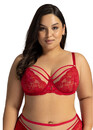 1824-1 Мереживний бюстгальтер з м'якою чашкою AVA Темно-червоний 1824-1 Мереживний бюстгальтер з м'якою чашкою AVA Темно-червоний