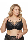 2155 Кружевной бюстгальтер с мягкой чашкой AVA Черный