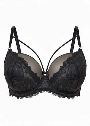 2155 Кружевной бюстгальтер с мягкой чашкой AVA Черный