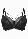 2155 Кружевной бюстгальтер с мягкой чашкой AVA Черный