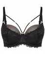 2155 Кружевной бюстгальтер с мягкой чашкой AVA Черный