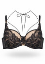 2178 Бюстгальтер з м'якою чашкою на кісточках AVA Чорний