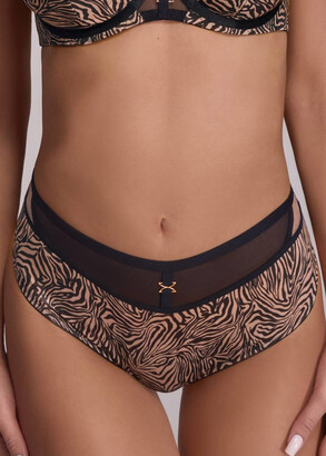 2193/B Трусы-бразилианы большого размера AVA Тигровый