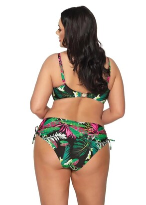 201 Женский купальник-бикини с уплотненной чашкой большого размера Tropical Island AVA Зеленый