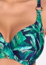 235 Бюст купальный с уплотненной чашкой на косточках Leafine AVA Зеленый