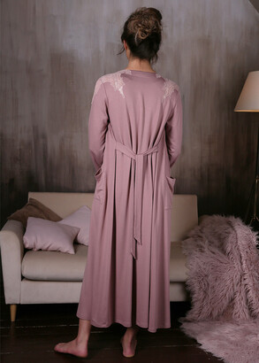 10702C Жіночий халат з віскози Effetto Фіолетовий