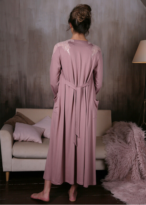 10702C Жіночий халат з віскози Effetto Фіолетовий