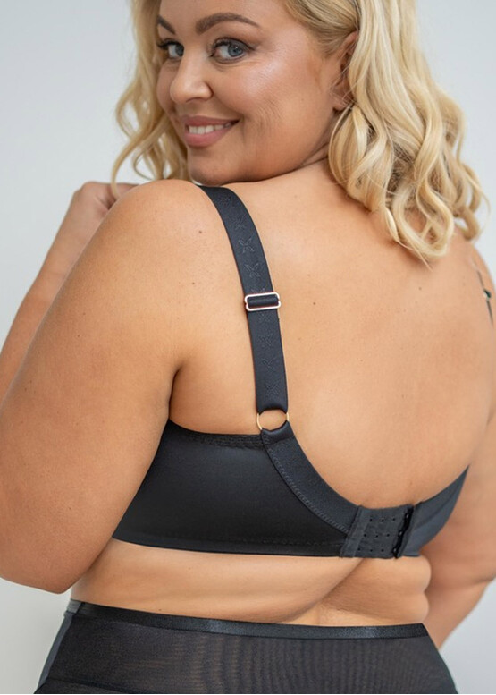 1210-5 Бюстгальтер с мягкой чашкой и боковой поддержкой на косточках Fortuna Kris Line Черный