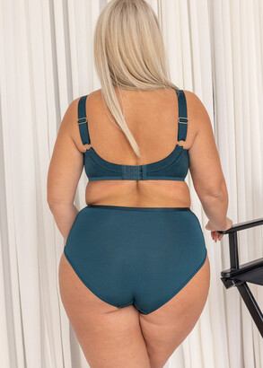 1298/1 Труси-сліп великого розміру з високою посадкою Palazzo Kris Line Смарагдовий