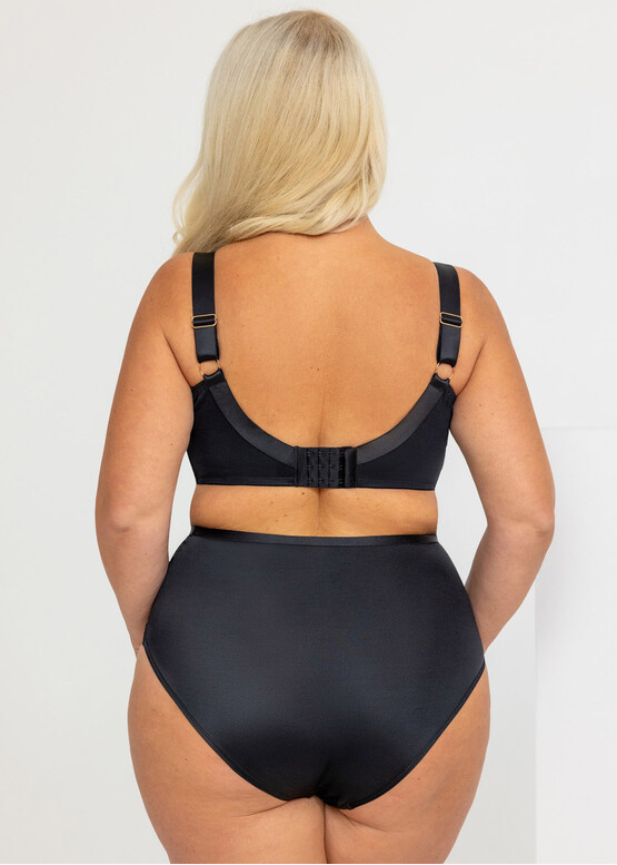 2004/1 Трусы-слип большого размера с высокой посадкой Emma Kris Line Черный