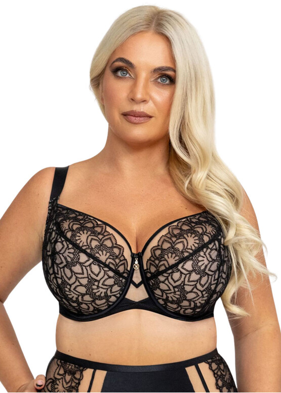 2004 Бюстгальтер з м'якою чашкою на кісточках Emma Kris Line Чорний