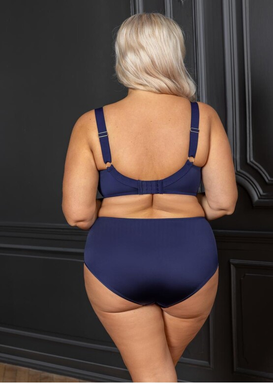 2005 Бюстгальтер с мягкой чашкой и боковой поддержкой на косточках Moonlight Kris Line Синий