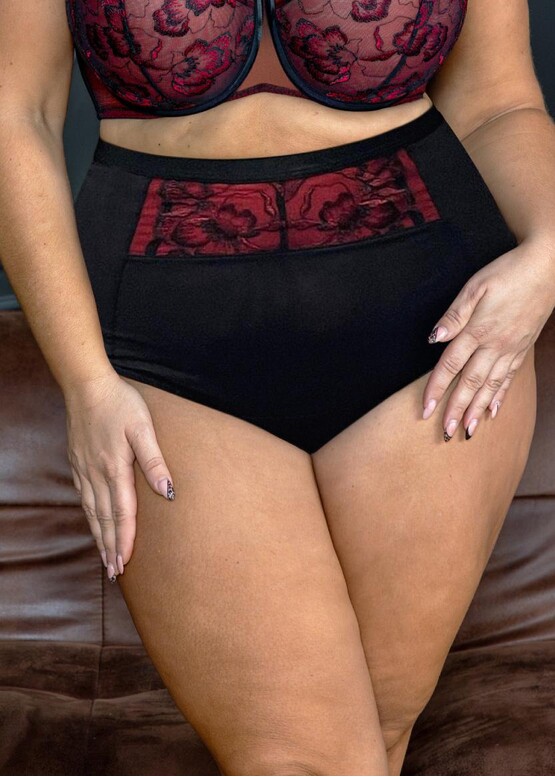 2006/1 Трусы-слип большого размера с высокой посадкой Cabaret Kris Line Бордо