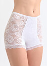 064 Жіночі мереживні шортики великих розмірів Afina Белый