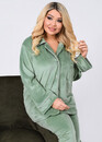 67004 Женская велюровая пижама большого размера Style Ментол
