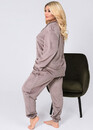 67006 Жіноча велюрова піжама великого розміру Style Кава