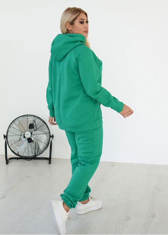 71278 Жіночий спортивний костюм великого розміру Style Зелений