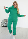 71278 Женский спортивный костюм большого размера Style Зеленый