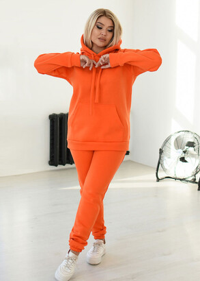 Женский спортивный костюм большого размера Style 71286 Оранжевый