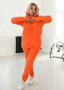 71286 Женский спортивный костюм большого размера Style Оранжевый