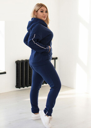 Женский спортивный костюм большого размера Style 71327 Синий
