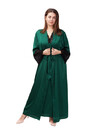 2034 Шовкова нічна сорочка з халатом Sharm TM Easy Light Зелений