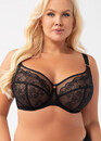K-930 Мягкий кружевной бюстгальтер на косточках Adore Gorsenia Черный