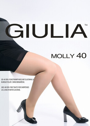 40 Женские колготы больших размеров Giulia Molly 40 Den (до 4XL) Капучино
