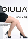 40 Жіночі колготи великих розмірів Giulia Molly 40 Den (до 4XL) Капучино