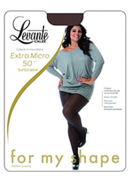 50 Женские колготы большого размера Levante Extra Super Maxi 50 Den (до 7XL)