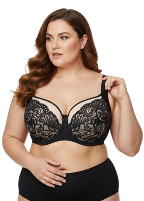 1180 Поддерживающий бюстгальтер на косточках Lana Черный гипюр 1180 Поддерживающий бюстгальтер на косточках Lana Черный гипюр