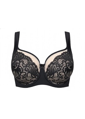 1180 Поддерживающий бюстгальтер на косточках Lana Черный гипюр 1180 Поддерживающий бюстгальтер на косточках Lana Черный гипюр