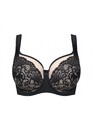 1180 Поддерживающий бюстгальтер на косточках Lana Черный гипюр