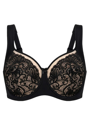 1180 Підтримуючий бюстгальтер на кісточках Lana Чорний гіпюр 1180 Підтримуючий бюстгальтер на кісточках Lana Чорний гіпюр