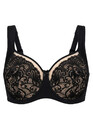 1180 Поддерживающий бюстгальтер на косточках Lana Черный гипюр
