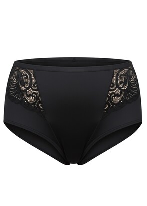 2805 Трусы-слип высокой посадки Lana Черный гипюр