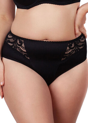 2805 Трусы-слип высокой посадки Lana Черный гипюр