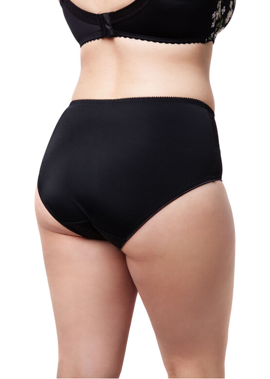 2805 Трусы-слип высокой посадки Lana Черный гипюр