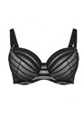 8028 Полууплотненный бюстгальтер на косточках Lana Геометрия широкая черный