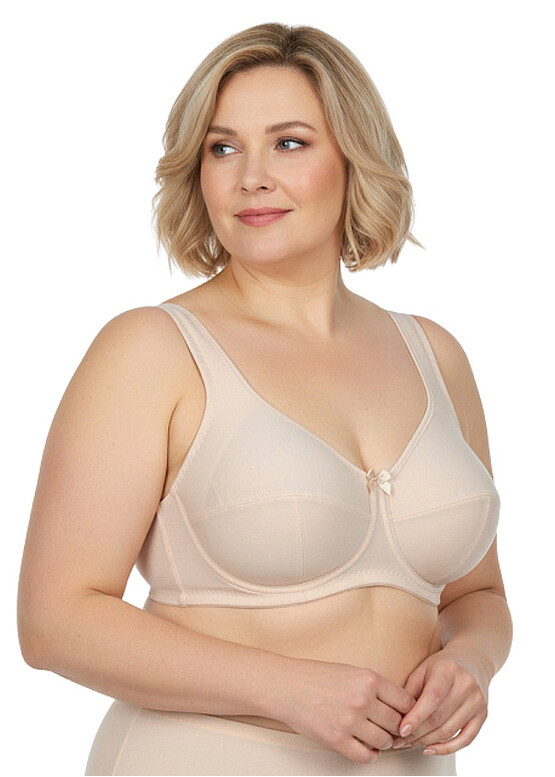 02146 Бюстгальтер з м'якою чашкою на кісточках Lauma Сріблястий півонія