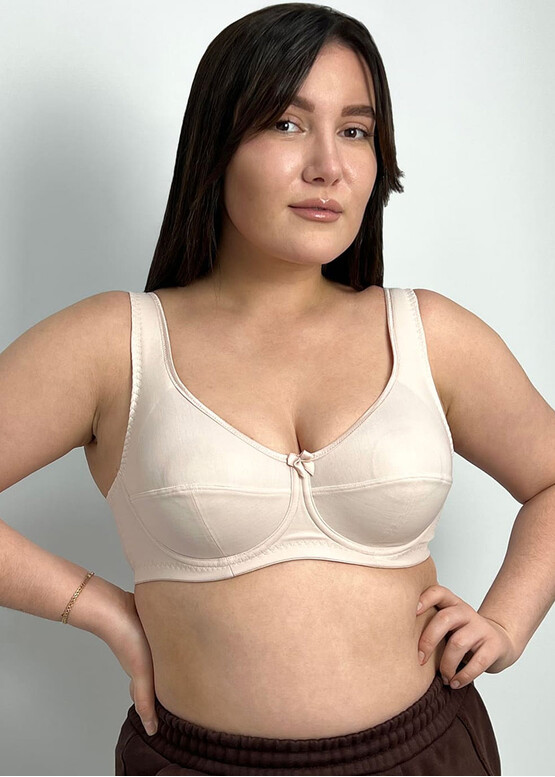 02146 Бюстгальтер з м'якою чашкою на кісточках Lauma Сріблястий півонія