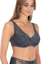 58K30-31 Уплотненный бюстгальтер с кружевом на косточках Lauma Темный жемчуг 58K30-31 Уплотненный бюстгальтер с кружевом на косточках Lauma Темный жемчуг