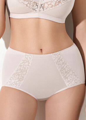 66A52 Трусы-слип с высокой посадкой Lauma Серебристый пион