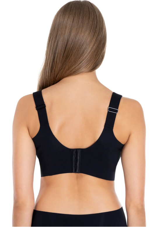 71D34 Бюстгальтер бесшовный с боковой поддержкой без косточек Lauma Черный