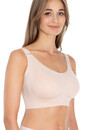71D34 Бюстгальтер бесшовный с боковой поддержкой без косточек Lauma Серебристый пион 71D34 Бюстгальтер бесшовный с боковой поддержкой без косточек Lauma Серебристый пион