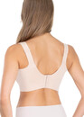 71D34 Бюстгальтер бесшовный с боковой поддержкой без косточек Lauma Серебристый пион